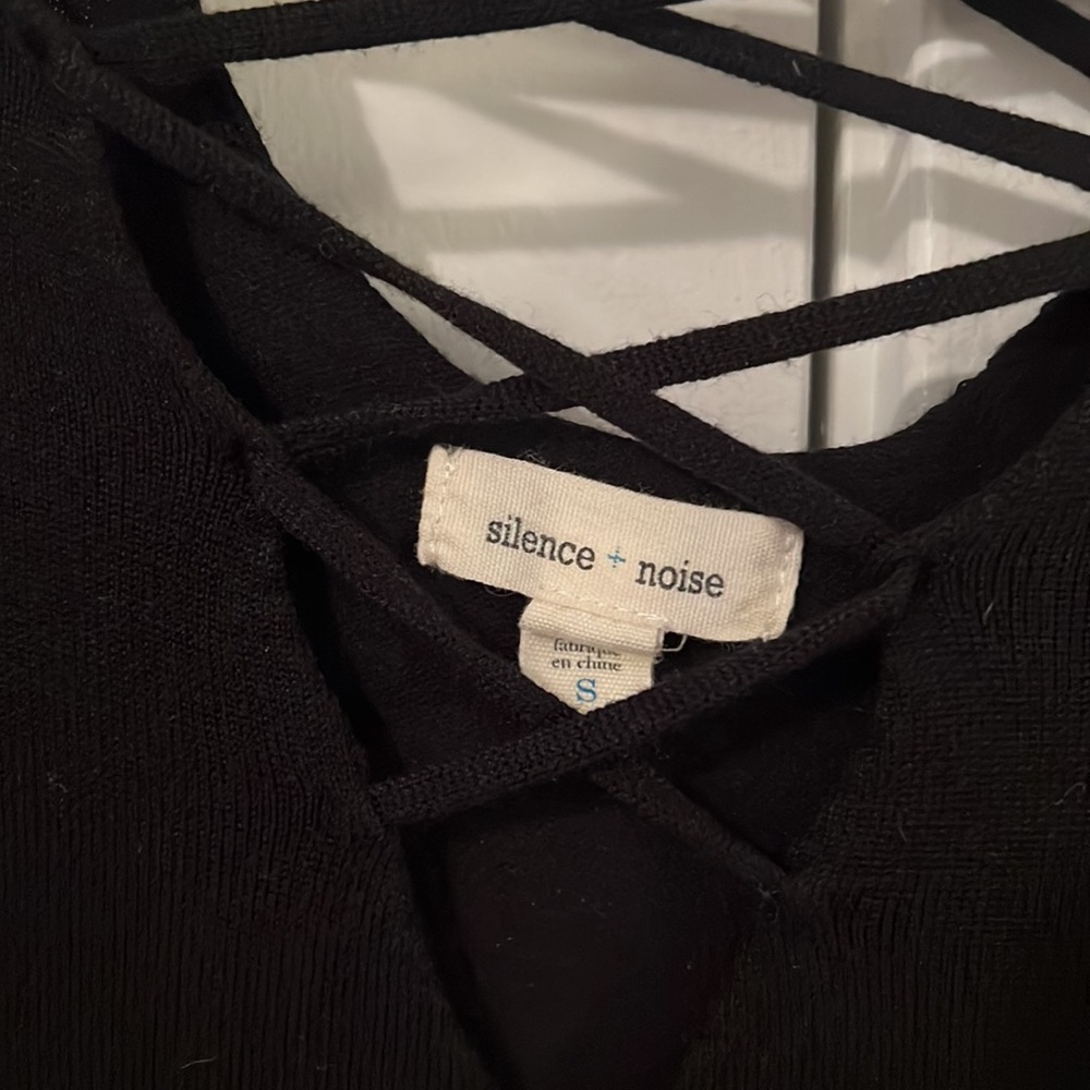Silence + Noise Criss Cross Front And Back Black … - image 2